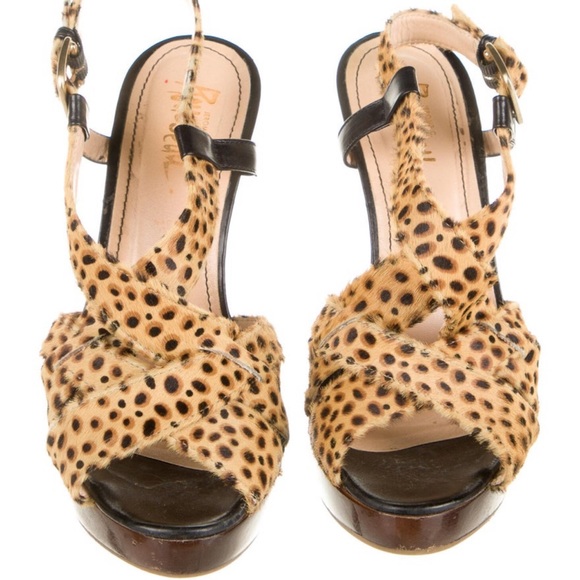 Jerome C. Rousseau Pony Hair Slingback Heels - Picture 3 of 6